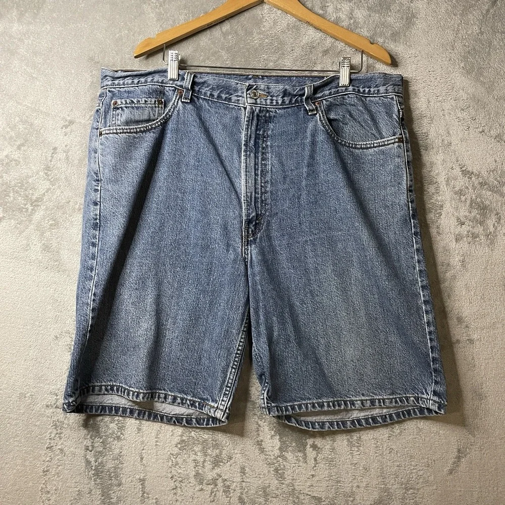 Levis 550  Mens 42 Relaxed Fit Denim Shorts Dark Wash Blue‎